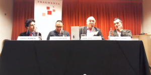 Presentació del llibre "Cincuenta intelectuales para una conciencia crítica", amb Juan José Tamayo, Lluís Bassets i Enric Canet