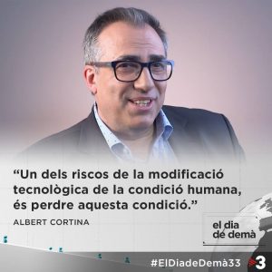 Albert Cortina participa al programa sobre els humans de l'espai "El dia de demà"