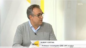 Abert Cortina participa en un debat sobre transhumanisme (A p. minut 1:27:45)